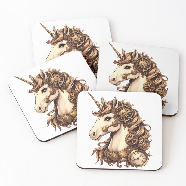 Item preview, Steam Punk Unicorn - Gear-Fused Wonder designed and sold by zoughlal.