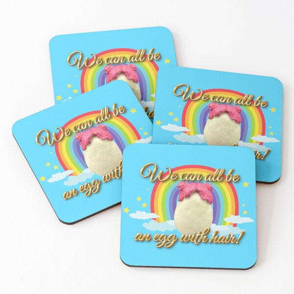 Item preview, We can ALL be an Egg With Hair! designed and sold by CatatonicCouch.