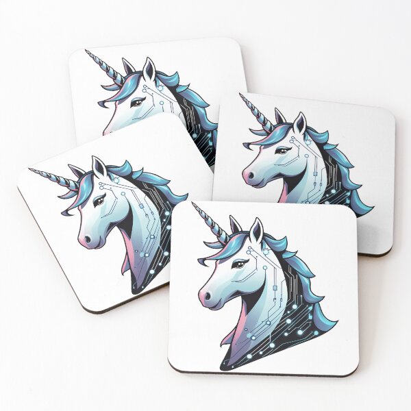 Item preview, Futuristic Circuit Unicorn designed and sold by zoughlal.
