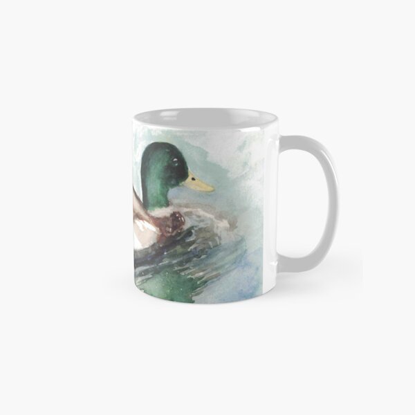 Item preview, Serene Duck Swimming – Original Watercolor Art Print designed and sold by Furry Friends Watercolors.
