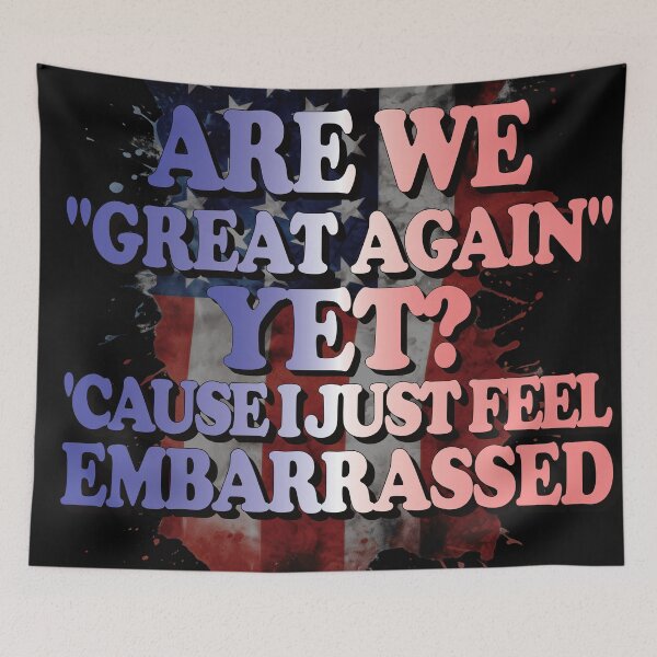 Item preview, Are We 'Great Again' Yet? American Flag Design designed and sold by FaeryNuff.