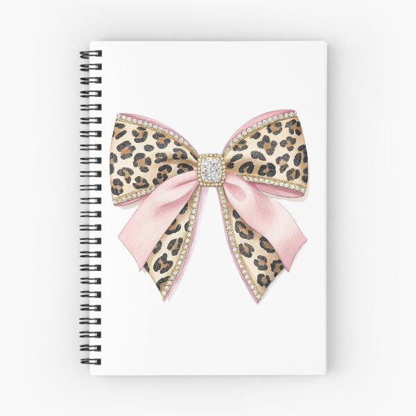 Item preview, Leopard Print Pink Coquette Bow designed and sold by CraftsEtc.