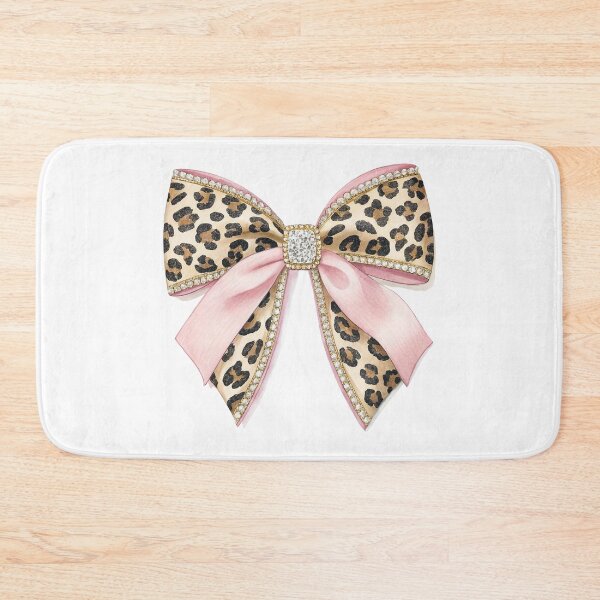 Item preview, Leopard Print Pink Coquette Bow designed and sold by CraftsEtc.