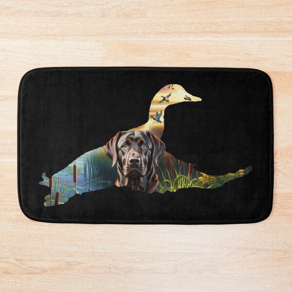 Item preview, Chocolate Labrador and Flying Mallard designed and sold by LifeCrush.