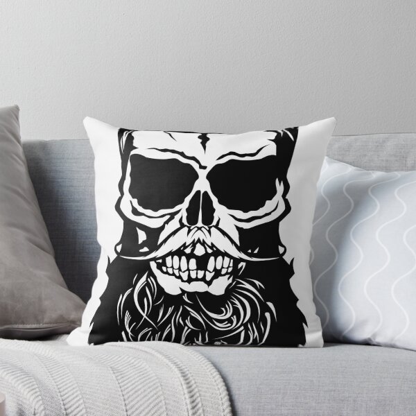 Item preview, hipster skull bearded beard mustache mustached fancy design designed and sold by Achille3777.