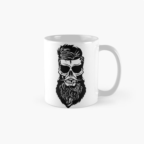 Item preview, hipster skull bearded beard mustache mustached fancy design designed and sold by Achille3777.