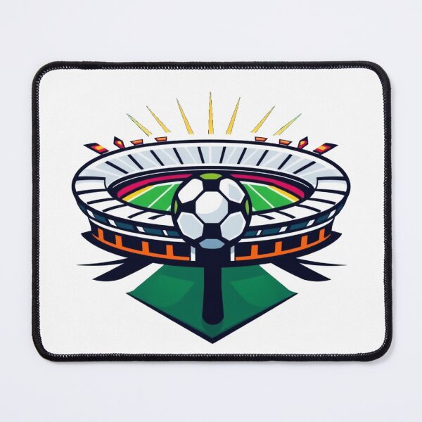 Item preview, Iconic Soccer Stadium with Football Emblem and Radiant Lights designed and sold by Cloud-Riders.