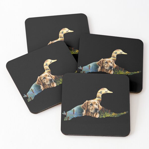 Item preview, Golden Retriever and Flying Mallard designed and sold by LifeCrush.