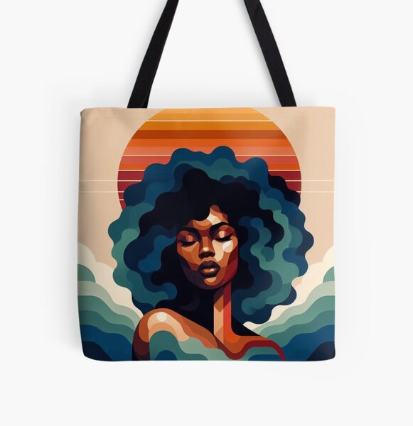 Item preview, Beautiful Black Woman Abstract Portrait (2) designed and sold by Now's Good Designs.