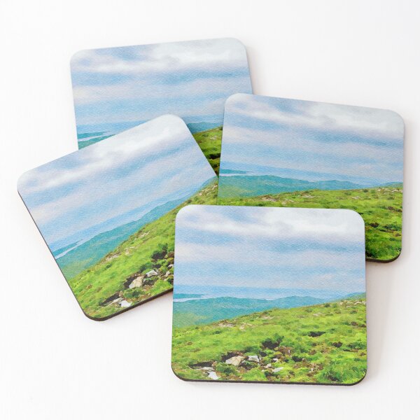 Item preview, Watercolor landscape of Conor Pass on the Dingle Peninsula, Ireland designed and sold by GestaltImagery.