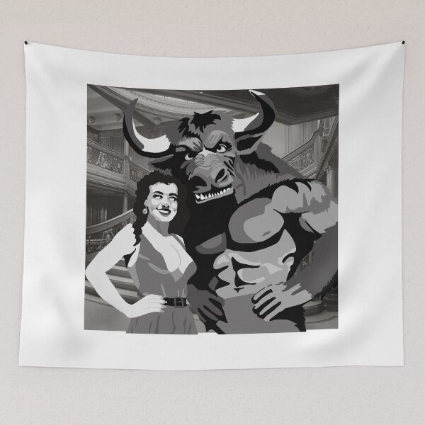 Item preview, Minotaur & Model aboard a cruiseliner designed and sold by KlakkDrawsStuff.