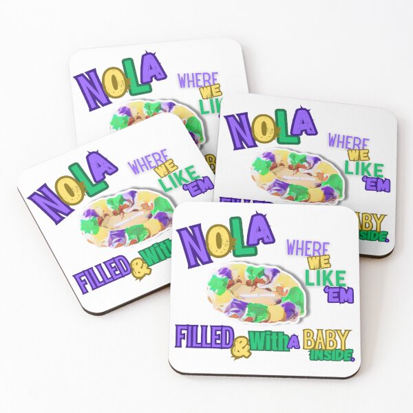 Item preview, Funny Nola KingCake T-Shirt | New Orleans Mardi Gras Hoodie | Big Easy Parade and Jazz Fest Gear designed and sold by MerchMaid1981.