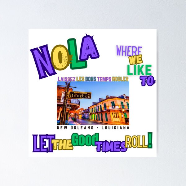 Item preview, Funny Nola French Quarter T-Shirt | New Orleans Mardi Gras Hoodie | Big Easy Parade and Jazz Fest Gear designed and sold by MerchMaid1981.