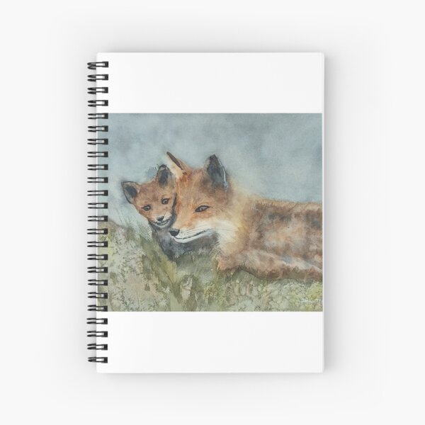 Item preview, Mother Fox and Kit – Original Watercolor Art Print designed and sold by Furry Friends Watercolors.