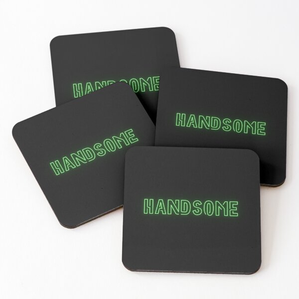 Item preview, Handsome green neon text  designed and sold by jackoslimited.