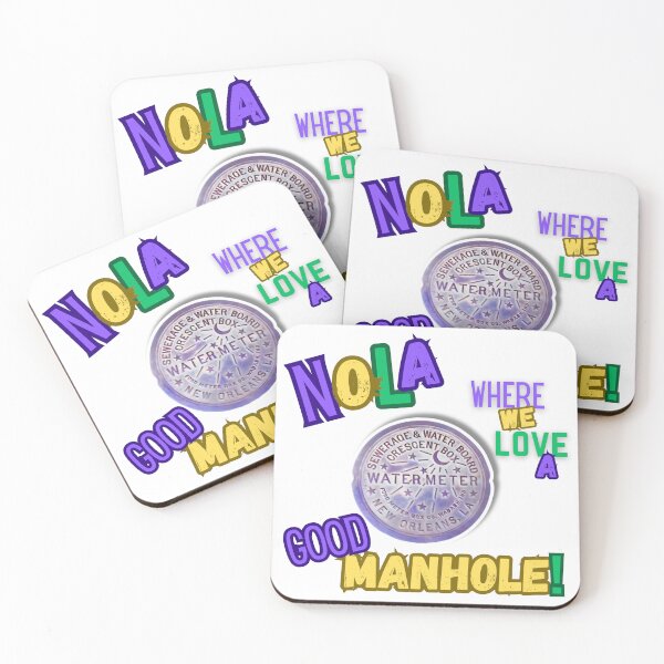 Item preview, Funny Nola Manhole T-Shirt | New Orleans Mardi Gras Hoodie | Big Easy Parade and Jazz Fest Gear designed and sold by MerchMaid1981.