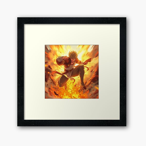 Item preview, Epic Anime Warrior in Fire Mode designed and sold by Mythoros.