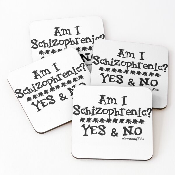 Item preview, Schizophrenic? Yes and No designed and sold by SwearingKids.