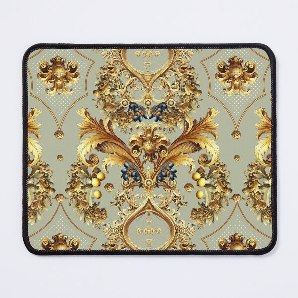 Item preview, Hand drawing baroque black yellow pattern design designed and sold by Arscorart.