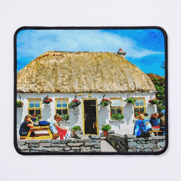 Item preview, Charming thatched cottage cafe on Inishmore, Aran Islands, Ireland designed and sold by GestaltImagery.