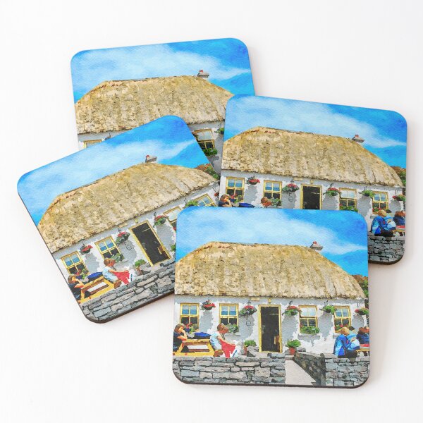 Item preview, Charming thatched cottage cafe on Inishmore, Aran Islands, Ireland designed and sold by GestaltImagery.