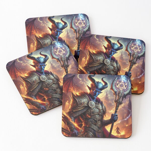 Item preview, Fiendish Infernal Legacy Tiefling Polearm Master Paladin designed and sold by Johnny MeatShield.