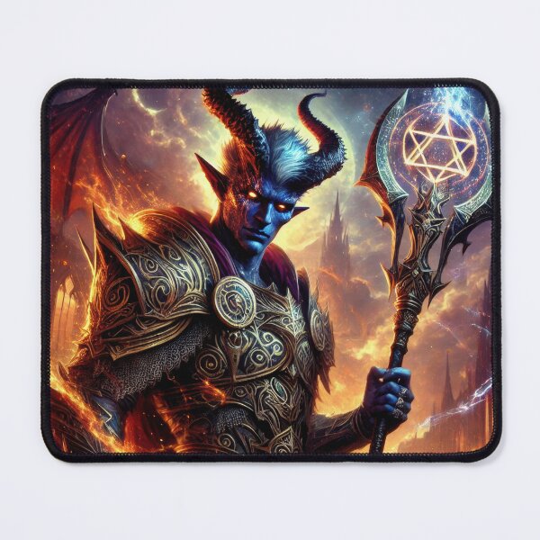 Item preview, Fiendish Infernal Legacy Tiefling Polearm Master Paladin designed and sold by Johnny MeatShield.