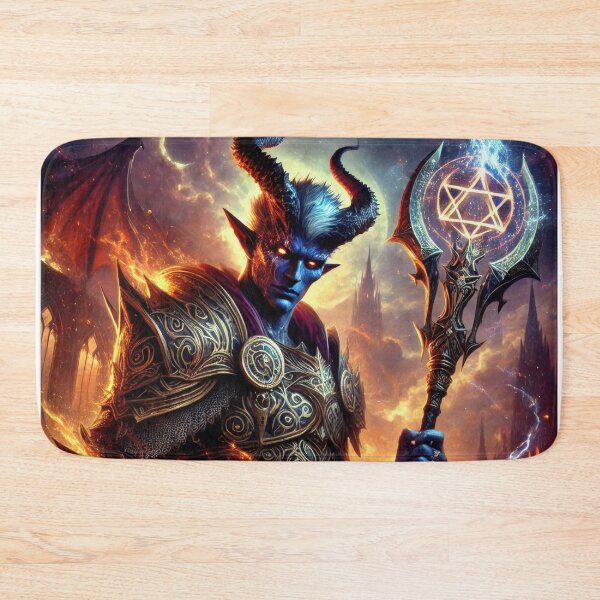 Item preview, Fiendish Infernal Legacy Tiefling Polearm Master Paladin designed and sold by Johnny MeatShield.