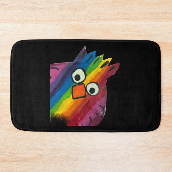 Item preview, Rainbow chicken , black background  designed and sold by Lauracolleen3.