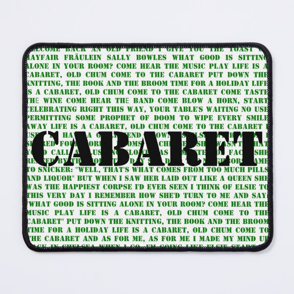 Item preview, Cabaret lyrics designed and sold by broadwaygirl142.