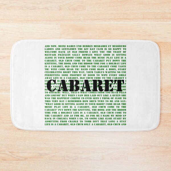 Item preview, Cabaret lyrics designed and sold by broadwaygirl142.