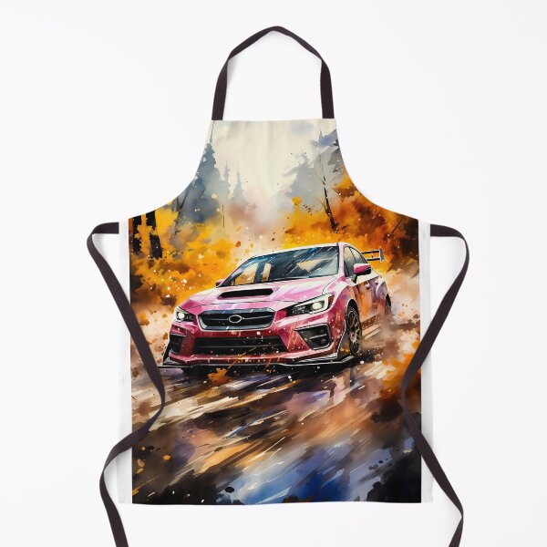 Item preview, Rally Ispired Sports Car Powering Through Autumn Forest Trails designed and sold by RevUpDesign.