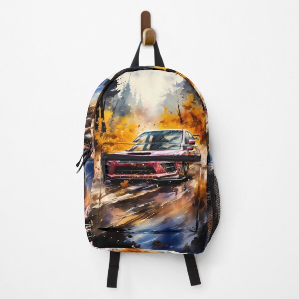 Item preview, Rally Ispired Sports Car Powering Through Autumn Forest Trails designed and sold by RevUpDesign.