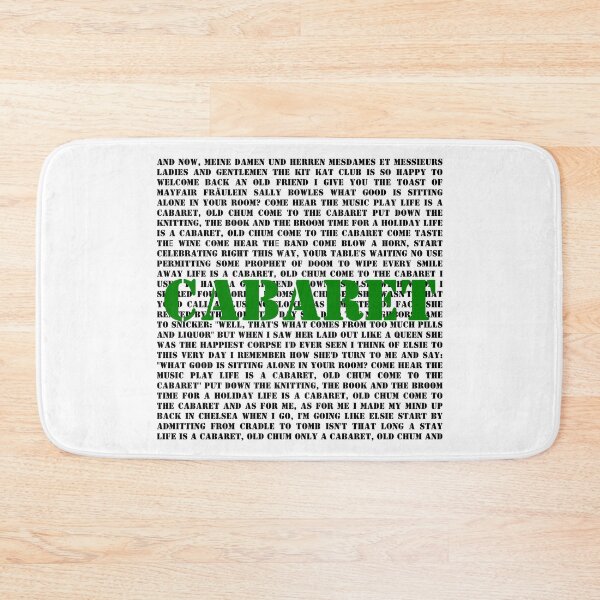 Item preview, Cabaret lyrics designed and sold by broadwaygirl142.