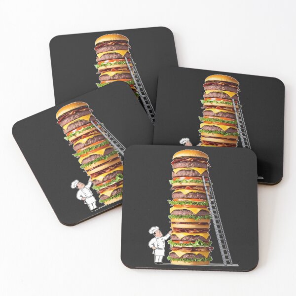 Item preview, Gigantic Burger Tower – Funny Chef & Giant Cheeseburger designed and sold by UniversalFlair.