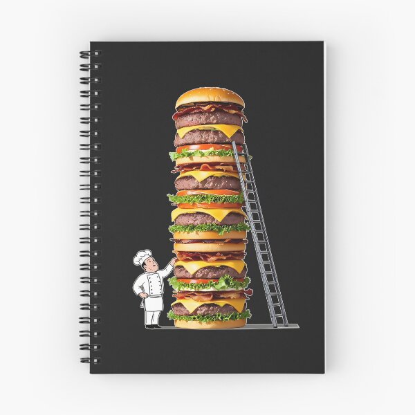 Item preview, Gigantic Burger Tower – Funny Chef & Giant Cheeseburger designed and sold by UniversalFlair.