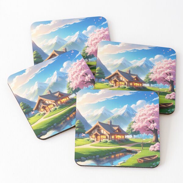 Item preview, Cozy Cottage by a Spring Stream designed and sold by Bilikaru.