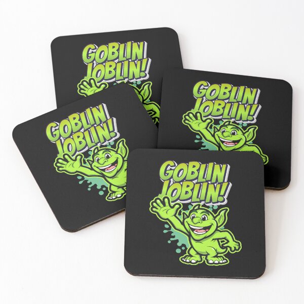 Item preview, GOBLIN JOBLIN! Cheerful Green Trickster With White Smile designed and sold by SplashTastic.