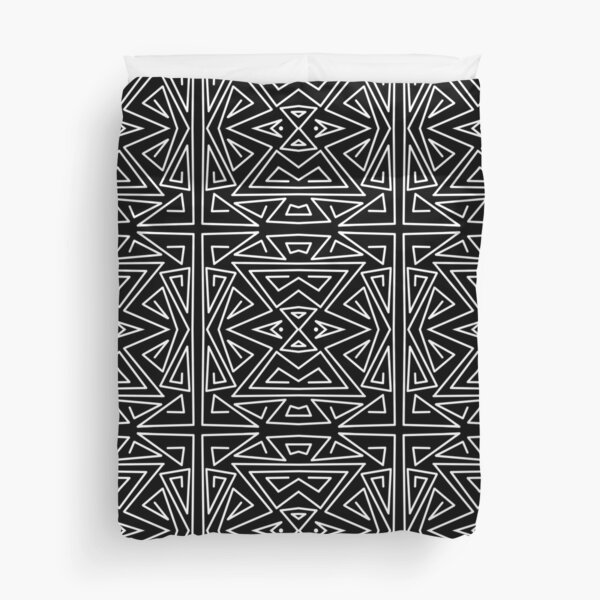 Item preview, Zanzibar - Geometric Abstract in Black and White designed and sold by MellowCat.