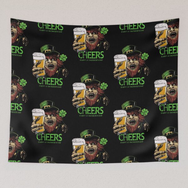 Item preview, Leprechaun Cheers - St. Patrick's Day Horror Beer Tulip designed and sold by trentnin.