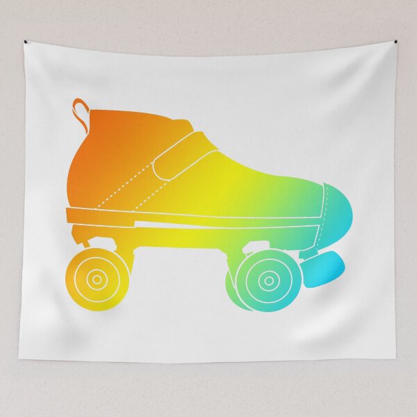 Item preview, rainbow summer fade skate designed and sold by chromatosis.