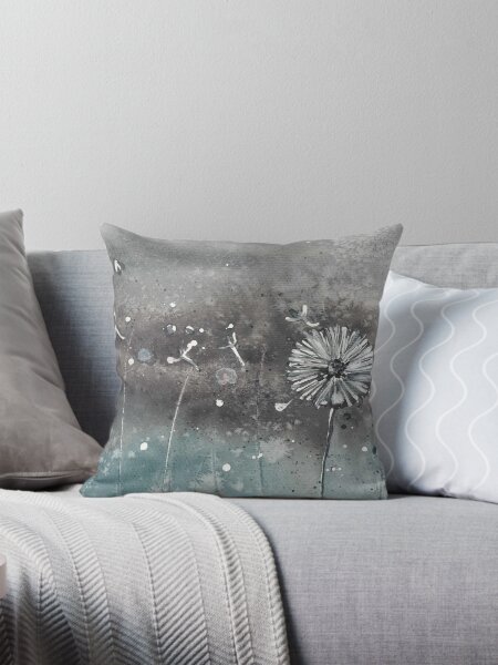 Item preview, Dandelion at Night – Original Watercolor Art Print designed and sold by Furry Friends Watercolors.