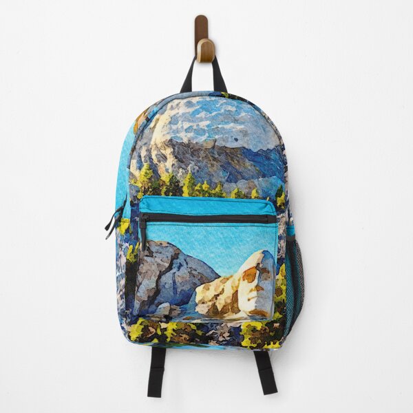 Item preview, Watercolor painting of Mount Rushmore with a clear blue sky designed and sold by GestaltImagery.