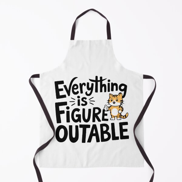 Item preview, Everything Is Figureoutable! Cute Motivational Cat designed and sold by PMCreative.