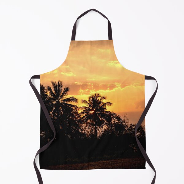 Item preview, Golden Tropics | Sunset Over Palm Trees designed and sold by Chittara Arts.