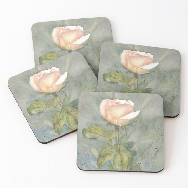 Item preview, Pink Rose – Original Watercolor Art Print designed and sold by Furry Friends Watercolors.