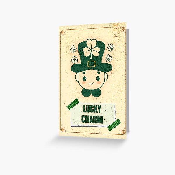 Item preview, Cute Lucky Charm St. Patrick’s Day Card – Irish Greeting Card designed and sold by TnMrkl.