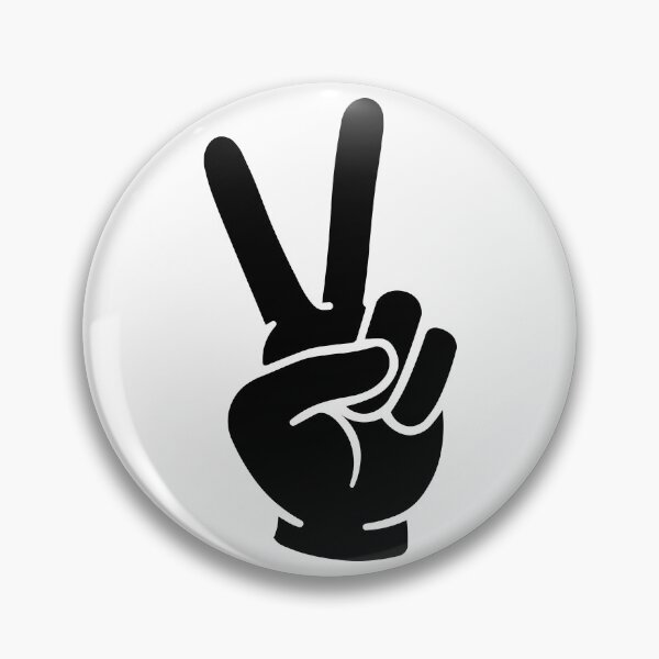 Item preview, Hand signaling with two fingers in a V for victory designed and sold by AFernandesDSG.