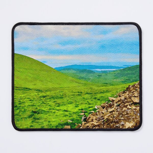Item preview, Watercolor landscape painting of Conor Pass in Dingle Peninsula, Ireland designed and sold by GestaltImagery.
