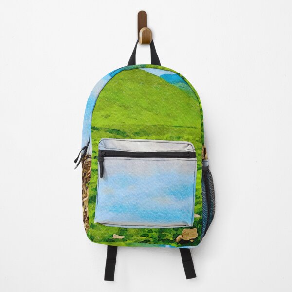 Item preview, Watercolor landscape painting of Conor Pass in Dingle Peninsula, Ireland designed and sold by GestaltImagery.